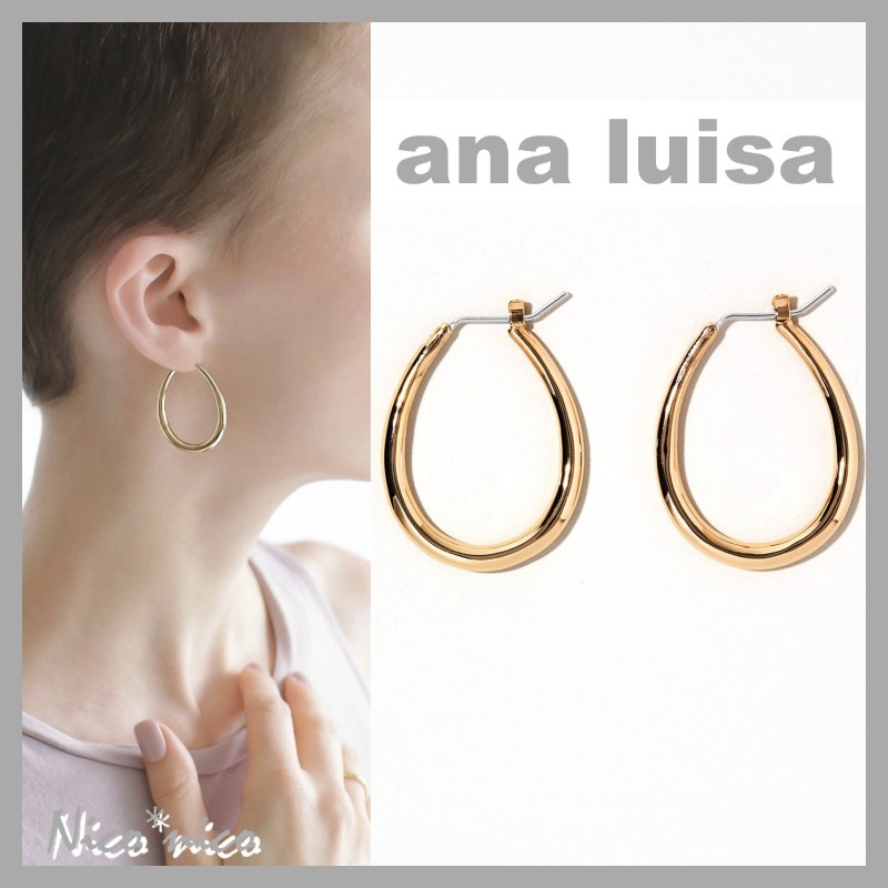 【ana luisa】CUIDADO 14K フープ ピアス *送料/関税込み*