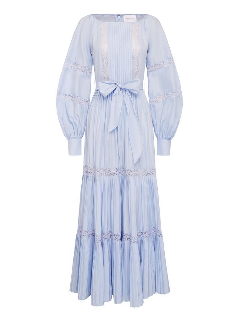 Alice Mccall ワンピース セレブ愛用*aliceMcCALL*マキシドレス ティアード フレア ブルー(2)