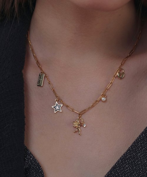 ネックレス・ペンダント [MERRYMOTIVE] 5 identity pendant surgical steel Necklace