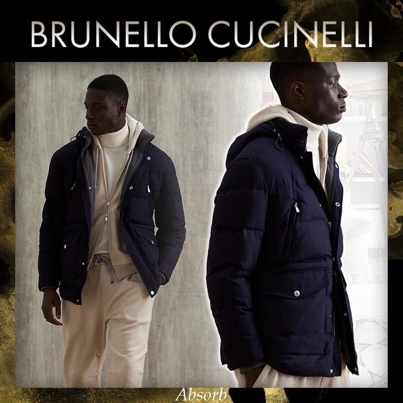 Brunello Cucinelli ヴァージンウール/ダウンジャケット　XS