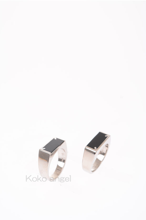 Maison Margiela Two stackable rings (SM1UQ0010S12696962)