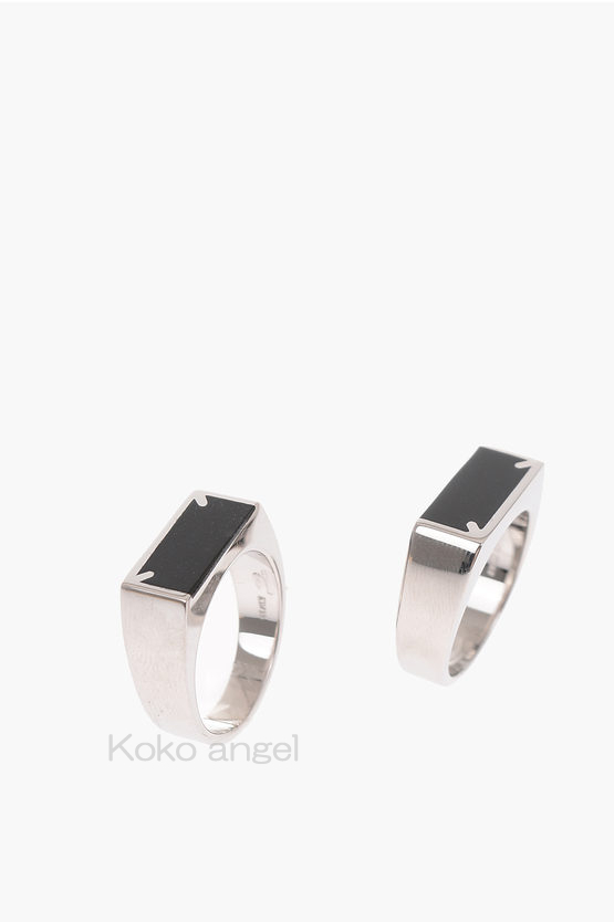 Maison Margiela Two stackable rings (SM1UQ0010S12696962)