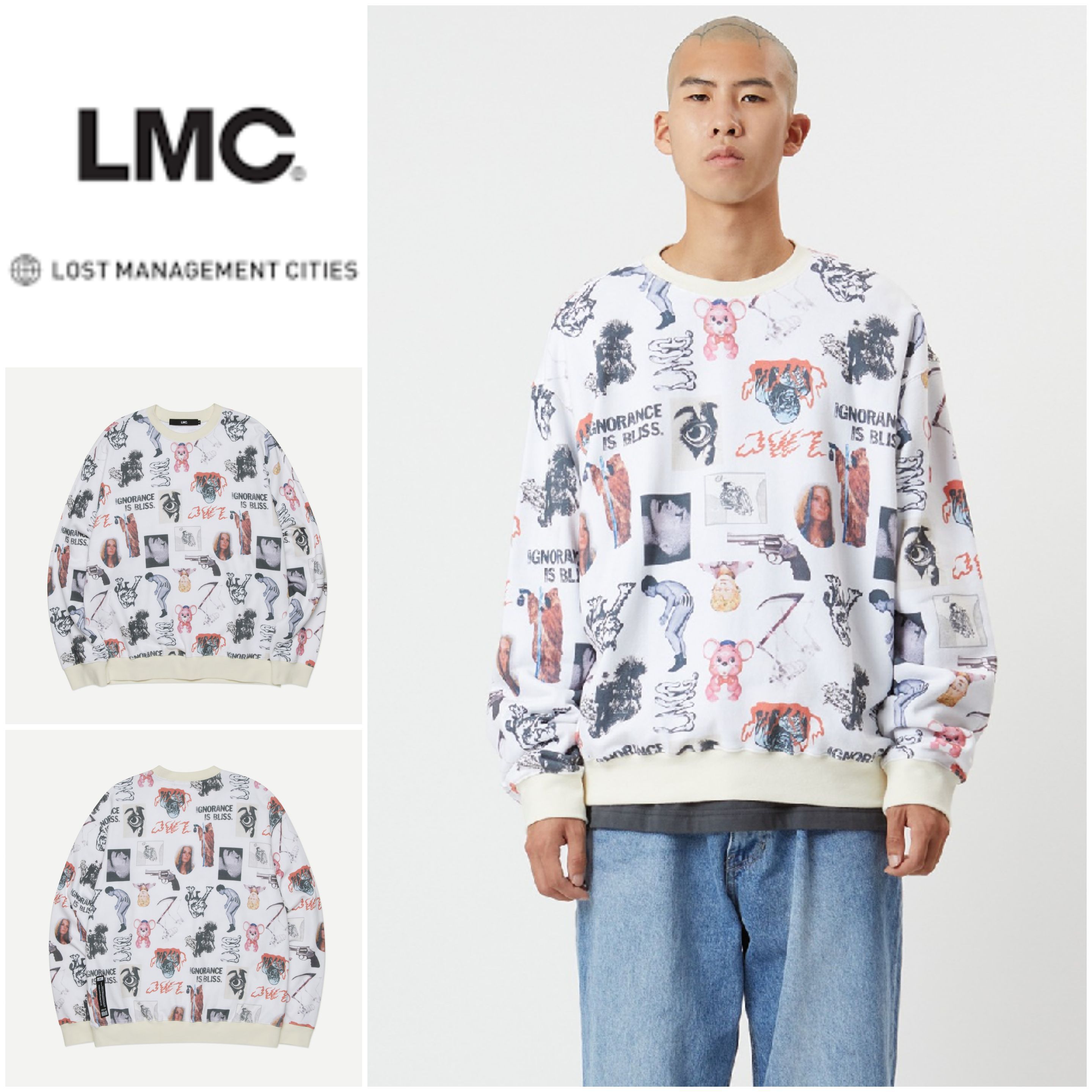 さらに100円引き◆LMC◆LMC COLLAGE ARTWORK SWEATSHIRT