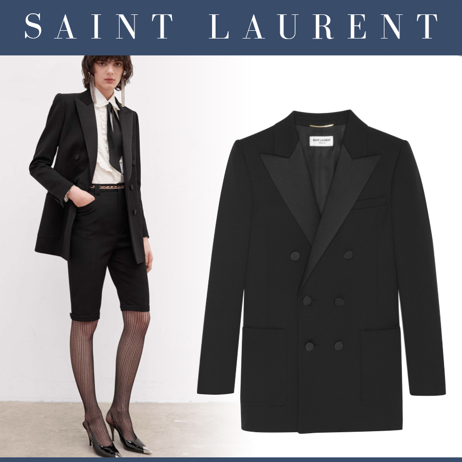 Saint Laurent ダブルブレステッド タキシードジャケット