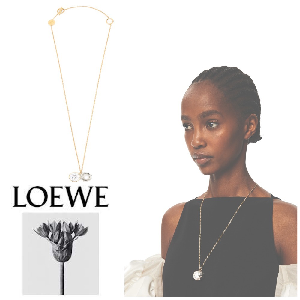 LOEWE クリスタルとメタルのスフィアペンダント LOEWE クリスタルとメタルのスフィアペンダント