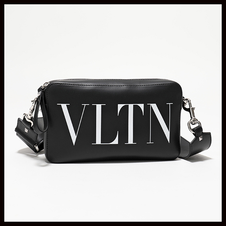VLTN レザー クロスボディバッグ ショルダーバッグ | faithfulbrows.com