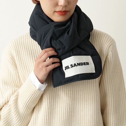 予約販売品】 sander jil 21aw アイボリー マフラー パテッドダウン