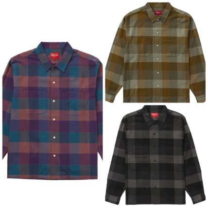 Supreme シャツ シュプリーム★チェックネルシャツ★Plaid Flannel Shirt