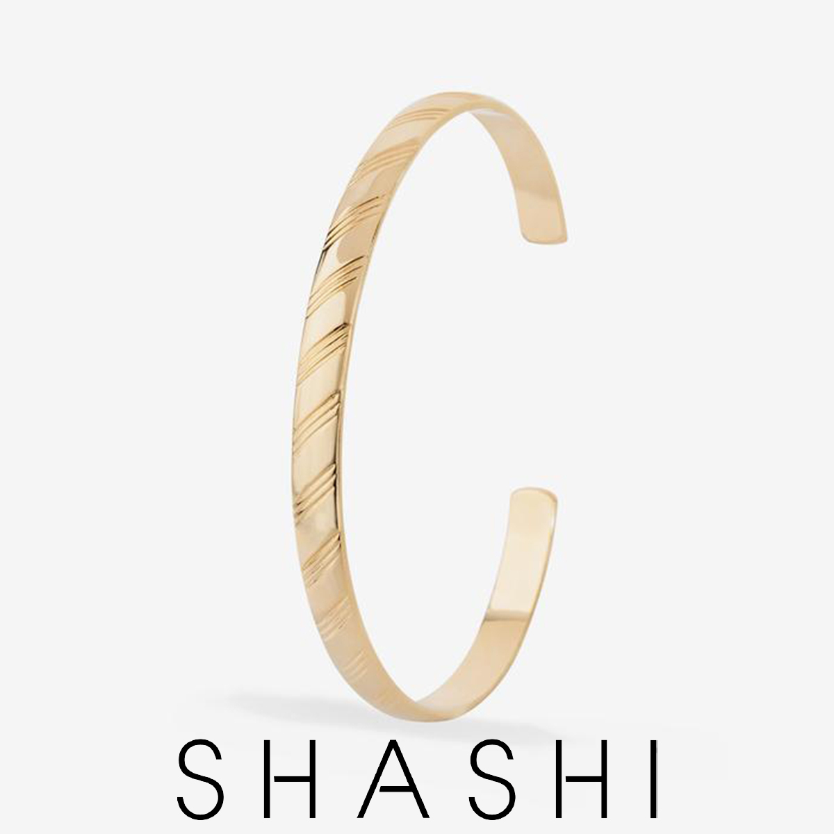 SHASHI シャシ 1974 Cuff Bracelet ブレスレット ゴールド