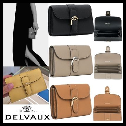 DELVAUX Card Holders Plain Leather Card Holders