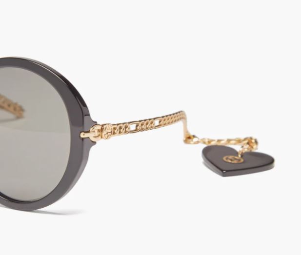 優先配送 ☆GUCCI☆ハート型チャーム サングラス 【新品】GUCCIハート