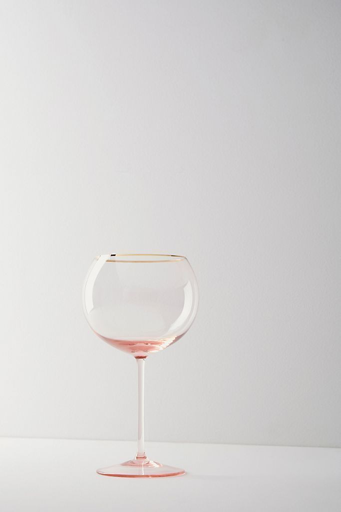 Anthropologie コップ・グラス 関税送料込【Anthro】Gilded Rim Red Wine 2点SET(2)