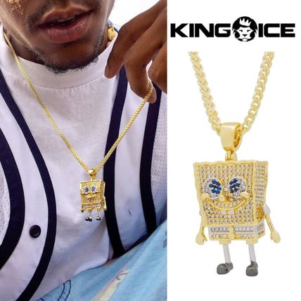 King Ice Necklaces & Pendants Unisex Street Style Collaboration Chain Necklaces & Pendants