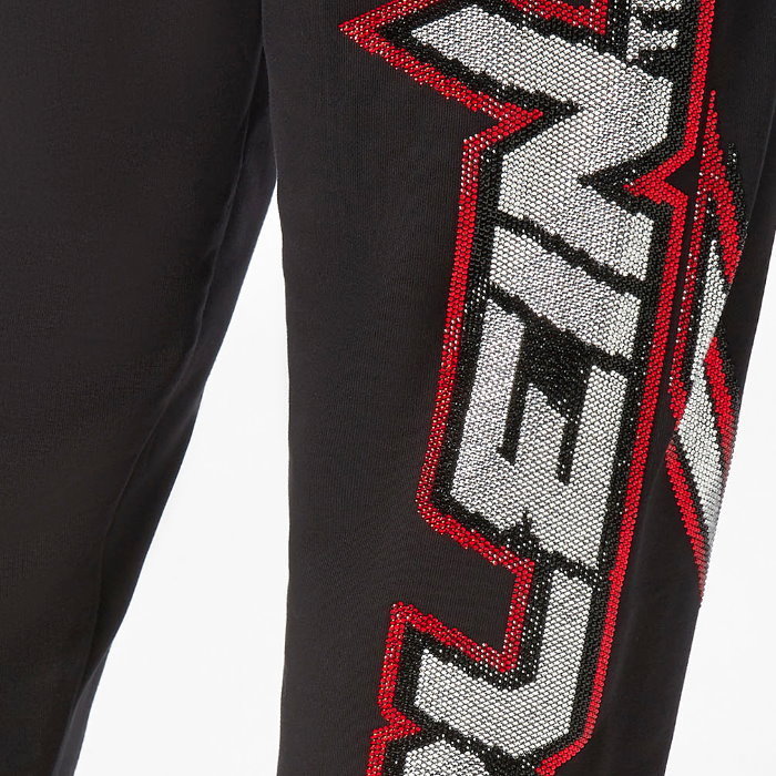 PHILIPP PLEIN トラックパンツ・ジャージ フィリップ プレイン パンツ ブラック MJT1384 ストーンロゴ(3)