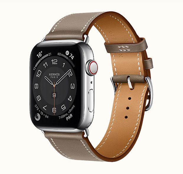 Hermes アップルウォッチバンド 45mm 2022年新作 Single Etoupe ...