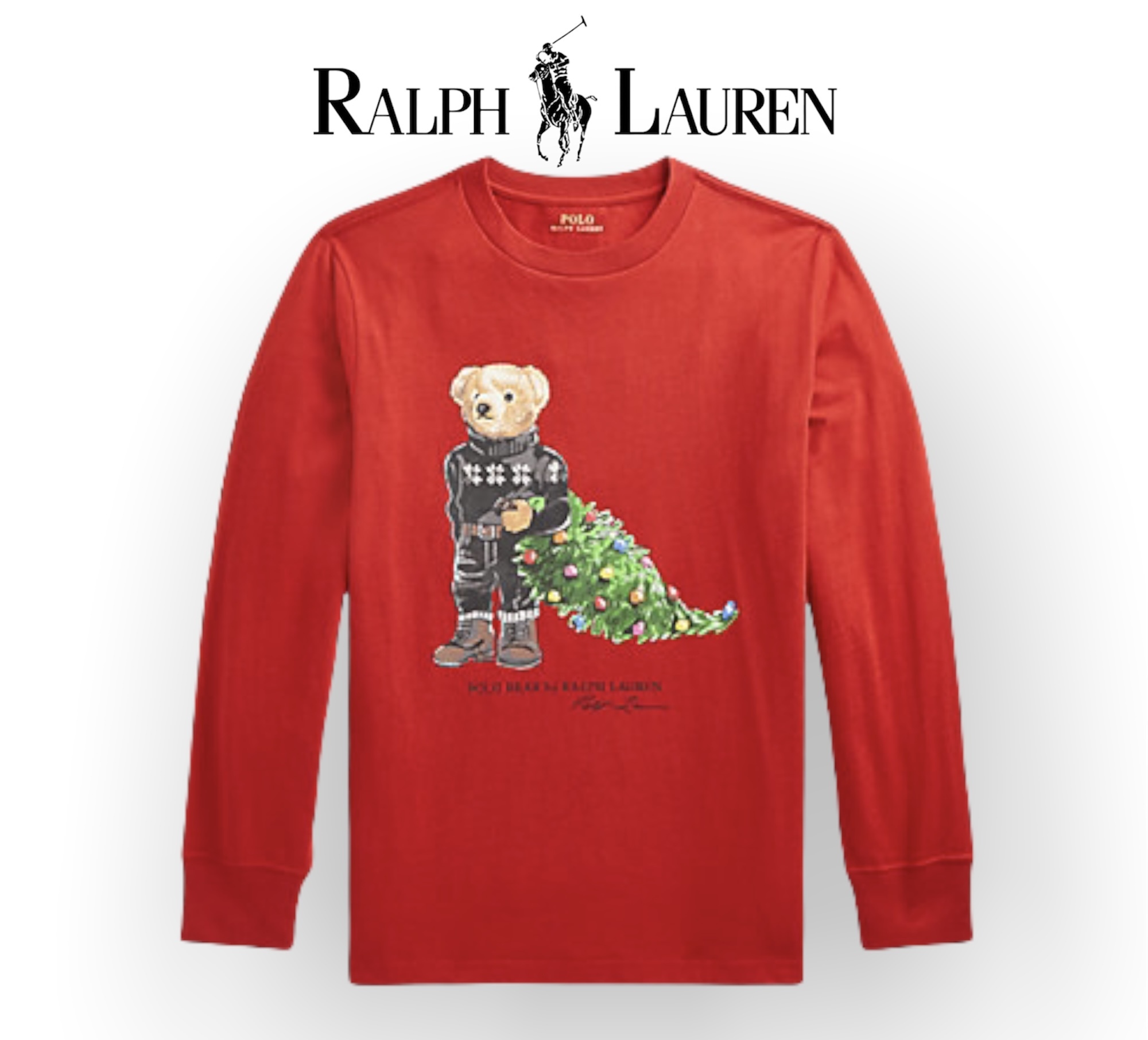 【Ralph Lauren】ホリデー ポロベア Tシャツ BOY8−20 【Ralph Lauren】ホリデー ポロベア Tシャツ BOY8−20