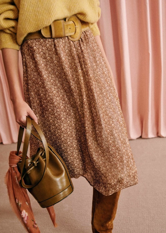 【SEZANE】日本未入荷セザンヌ ふんわりミディ丈スカート 追跡付 スカート 【SEZANE】日本未入荷セザンヌ ふんわりミディ丈スカート 追跡付 スカート