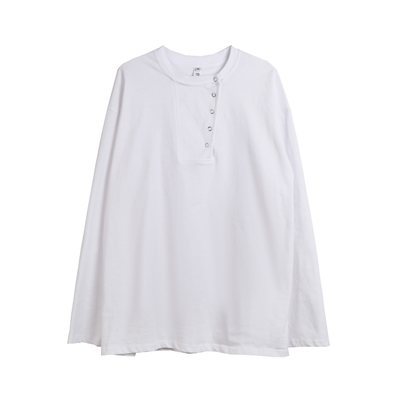 Tシャツ・カットソー トップス メンズ Tシャツ 長袖 ロンT ラウンドネック 韓国系 3色(5)