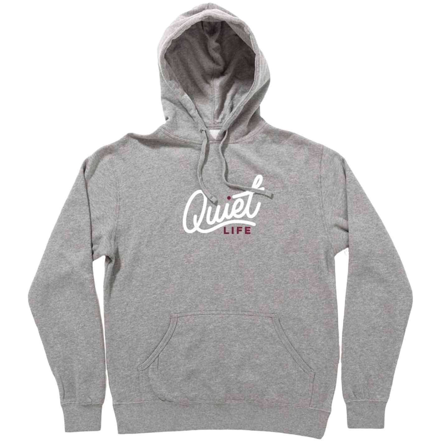 The Quiet Life City Logo Embroidered Hood -グレー