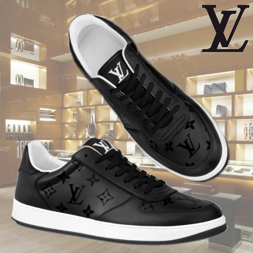新作 ルイヴィトン リヴォリ・ライン スニーカー 靴 メンズ 黒 特集 【本日・最終値下】LOUIS VUITTON スニーカー リヴォリ・ライン スニーカー