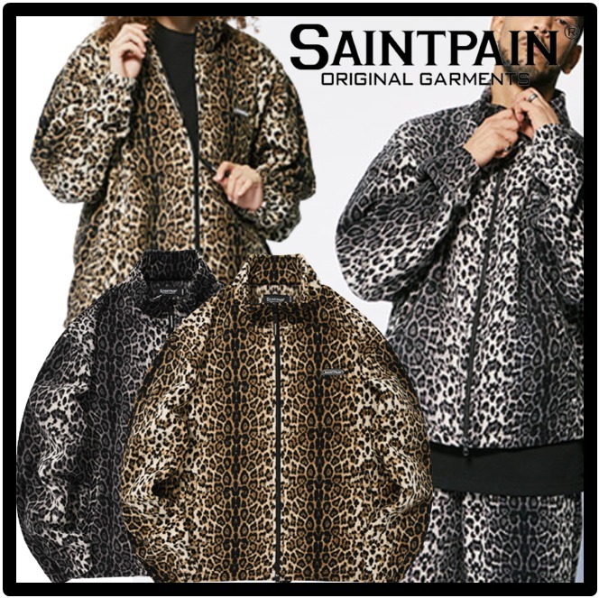 関税込☆SAINTPAIN★SP LEOPARD FLEECE ZIP JACKE.T★ジャケット
