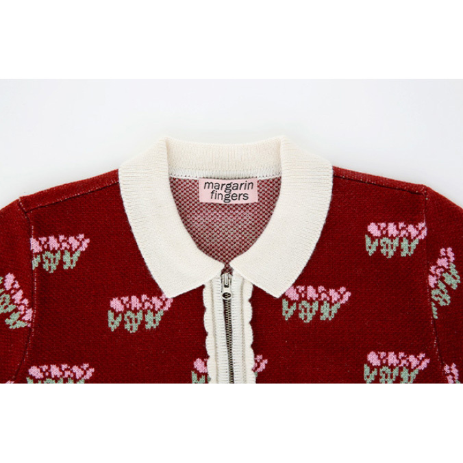 Margarin Fingers カーディガン ★Margarin Fingers★送料込み★韓国★大人気 tulip knit zip up(8)