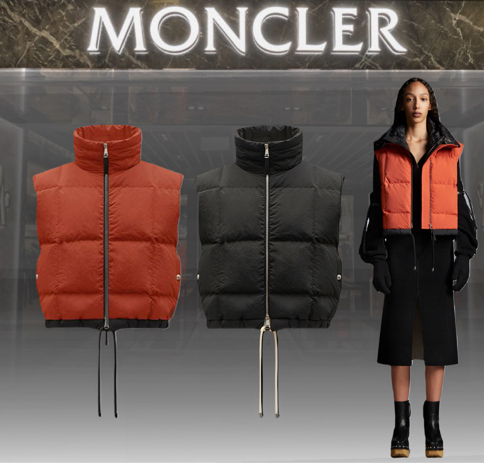 【完売必至】MONCLER Demetria 2 MONCLER 1952 WOMAN ダウンベスト 【完売必至】MONCLER Demetria 2 MONCLER 1952 WOMAN ダウンベスト