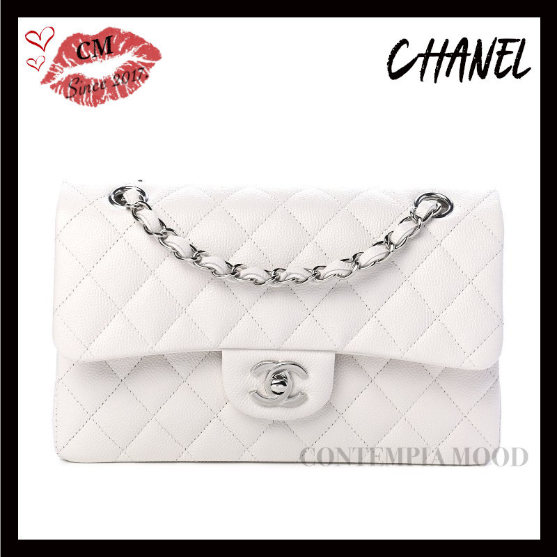 ◇1点限定◇ CHANEL (シャネル) キャビアスキン フラップ バッグ