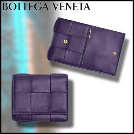 BottegaVeneta☆おしゃれ度UP!三つ折ジップウォレット レーズン BottegaVeneta☆おしゃれ度UP!三つ折ジップウォレット レーズン