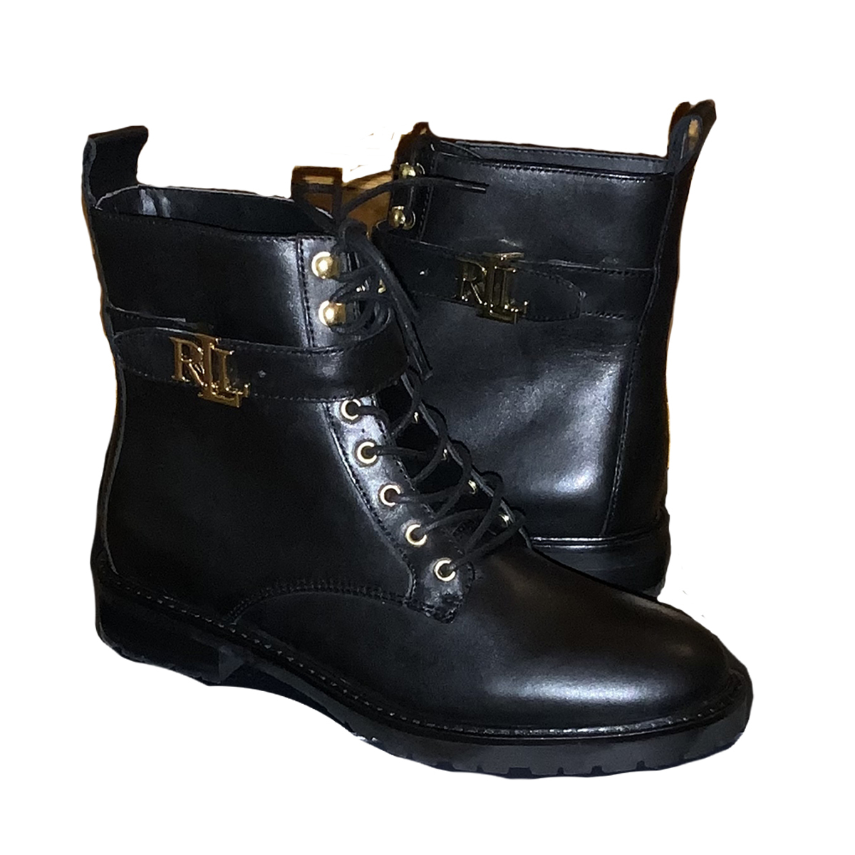 特価！Ralph Lauren Women's Eldridge Lug Sole レザーBoots