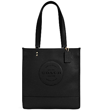 定番ブラック☆ COACH ☆ DEMPSEY TOTE WITH PATCH