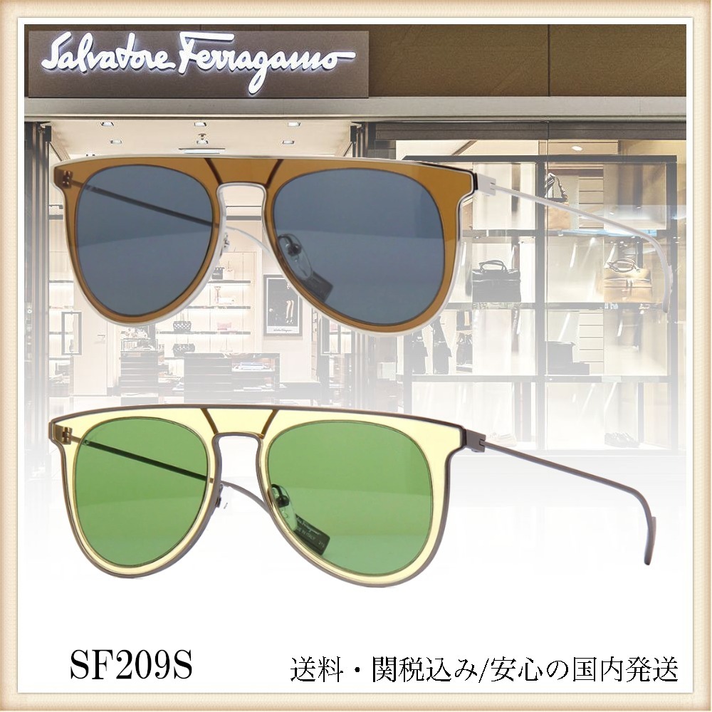 【送料,関税込】Salvatore Ferragamo サングラス SF209S
