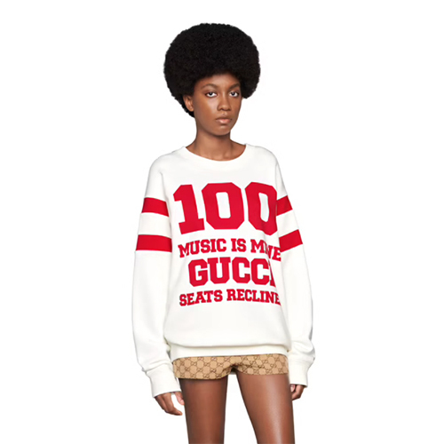 GUCCI スウェット・トレーナー 完売必至!GUCCIグッチ Gucci 100 MUSICコットンスウェット(4)