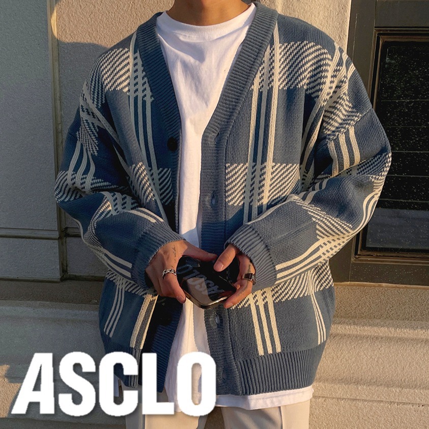 ニット・セーター Bobble ASCLOfit Line Cardigan (3color)