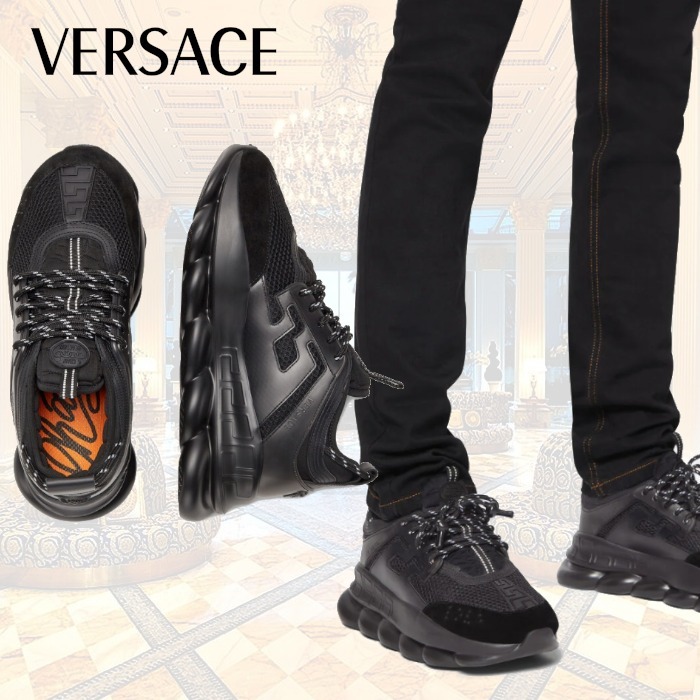 品質のいい VERSACE ★ ★ REACTION★チェーンリアクションスニーカー CHAIN スニーカー 品質のいい VERSACE ★ ★ REACTION★チェーンリアクションスニーカー CHAIN スニーカー