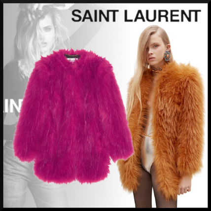 Saint Laurent(サンローラン) ムートン・ファーコート(レディース ...