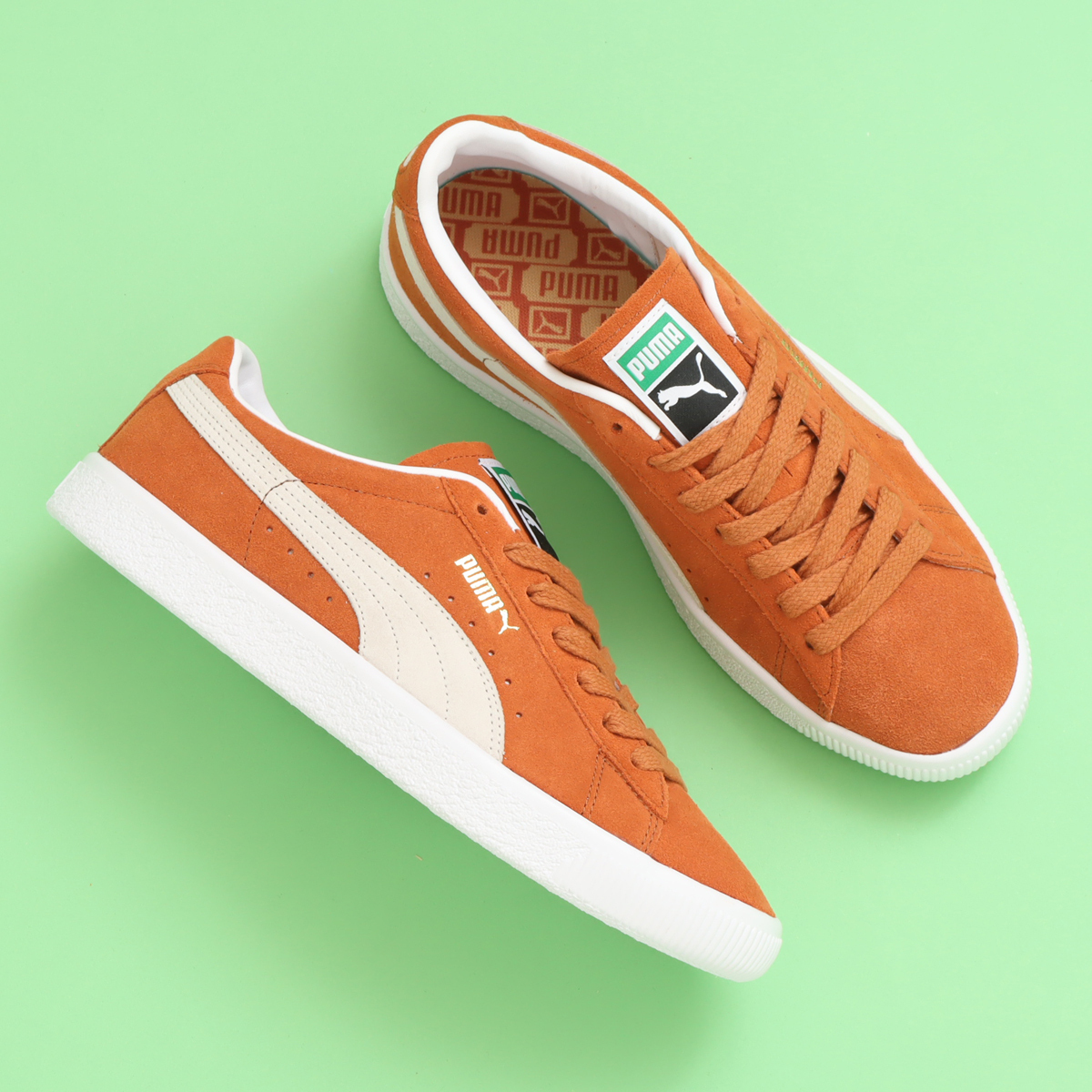 EXPECTATION/ PUMAプーマ日本製スウェードSUEDE黒/銀26.5新品同様