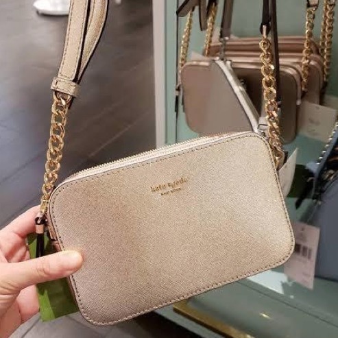 【正規逆輸入品】 セールkate spade Cameronダブルジップチェーンクロスボディ ショルダーバッグ・ポシェット 【正規逆輸入品】 セールkate spade Cameronダブルジップチェーンクロスボディ ショルダーバッグ・ポシェット