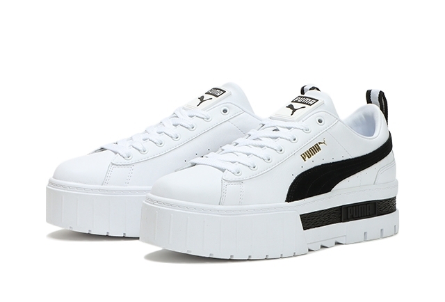 国内配送 PUMA W MAYZE LTH PUMA WHITE /PUMA BLACK