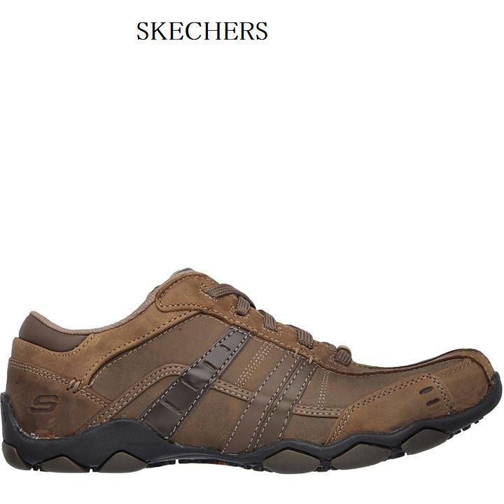 SKECHERS★メンズ 靴 シューズ ロゴ 紐 レースアップ スニーカー