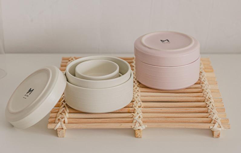 [韓国人気商品] 食器陶磁器 2人 ホームセット 14P