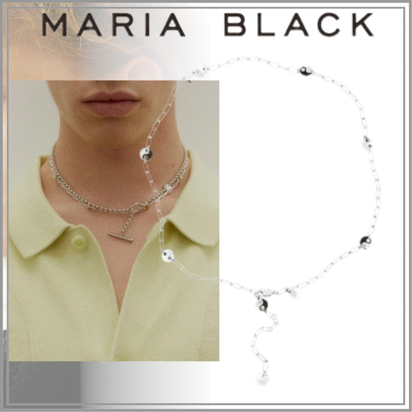 【お気に入り】 マリアブラック◆サパークラブ ネックレス◇シルバー 陰陽マーク ネックレス・チョーカー 【お気に入り】 マリアブラック◆サパークラブ ネックレス◇シルバー 陰陽マーク ネックレス・チョーカー