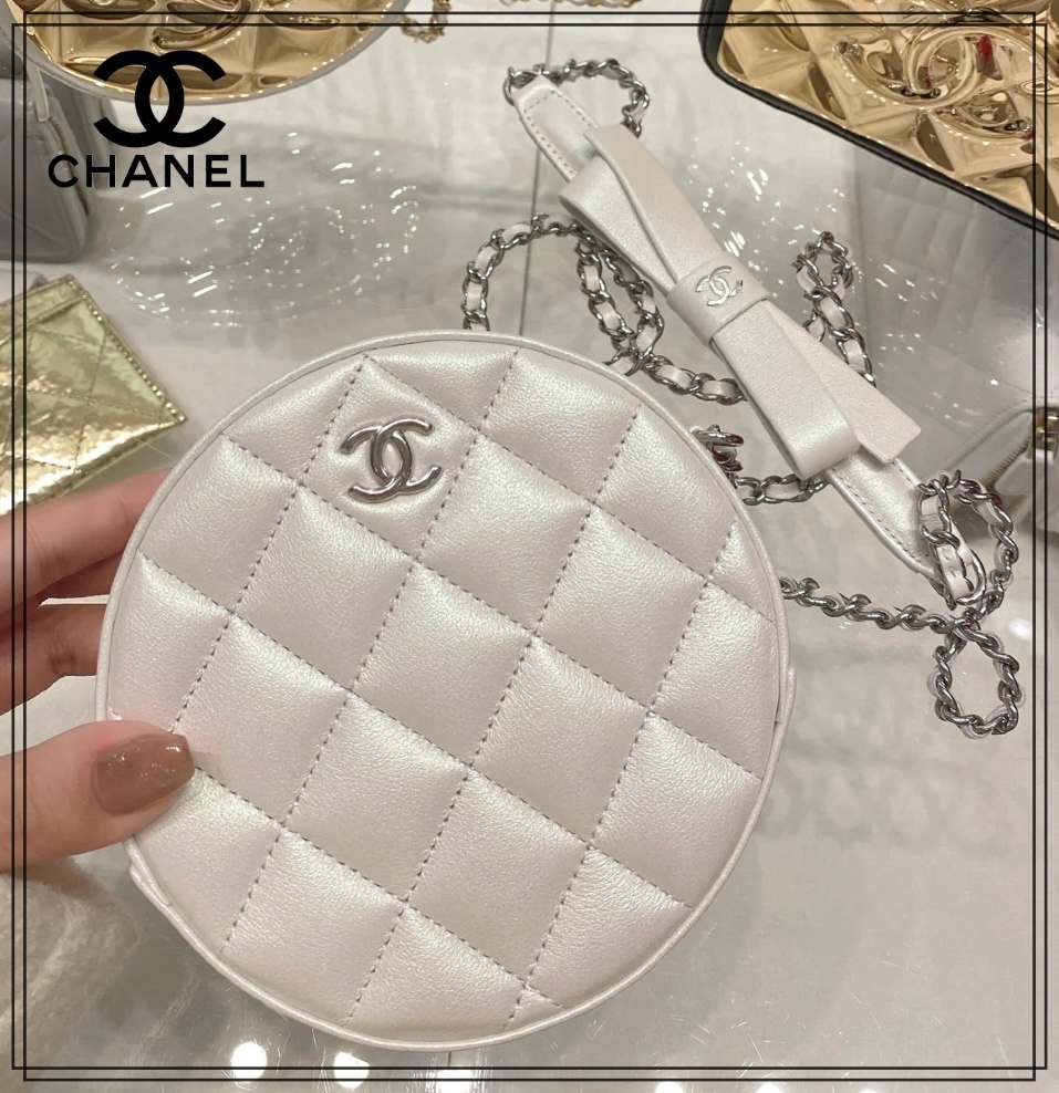 【超レア！パールホワイトが可愛い♪】CHANEL ショルダーバッグ