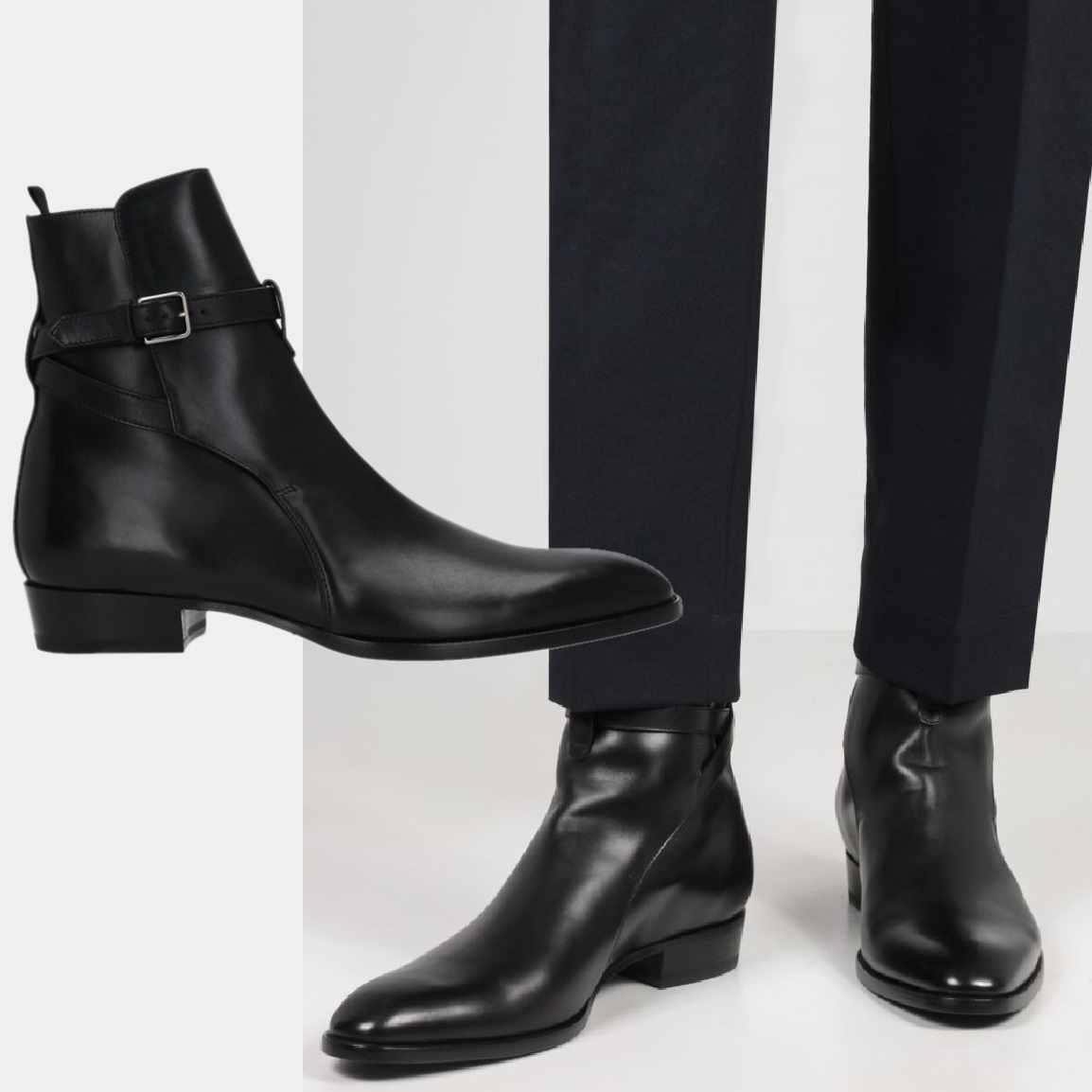 Saint Laurent WYATT JODHPURアンクルブーツ☆国内発送/関税込 (Saint