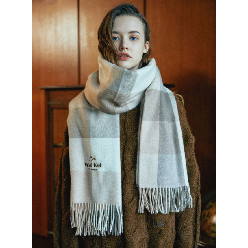 ☆Wai Kei☆送料込み☆人気☆チェック☆マフラー☆Check muffler