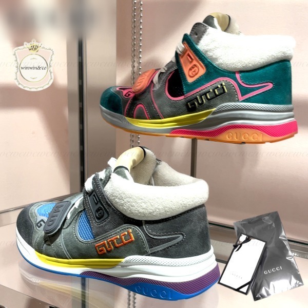 GUCCI■【セール】国内発■ハッピーカラー 異素材スニーカー