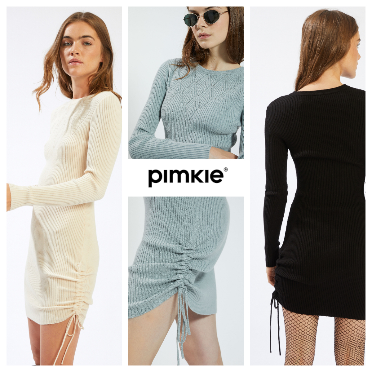PIMKIE ☆ 長袖ニットワンピース すそup