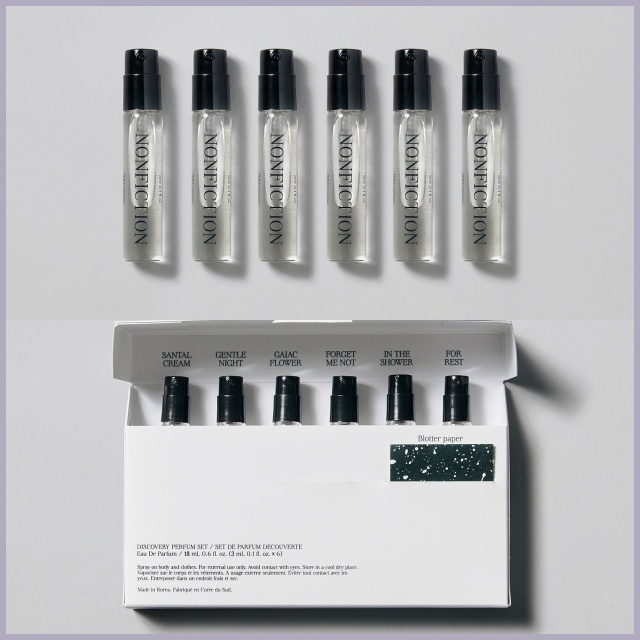 韓国人気【NONFICTION】パフューム香水 3 ml 6 種セット