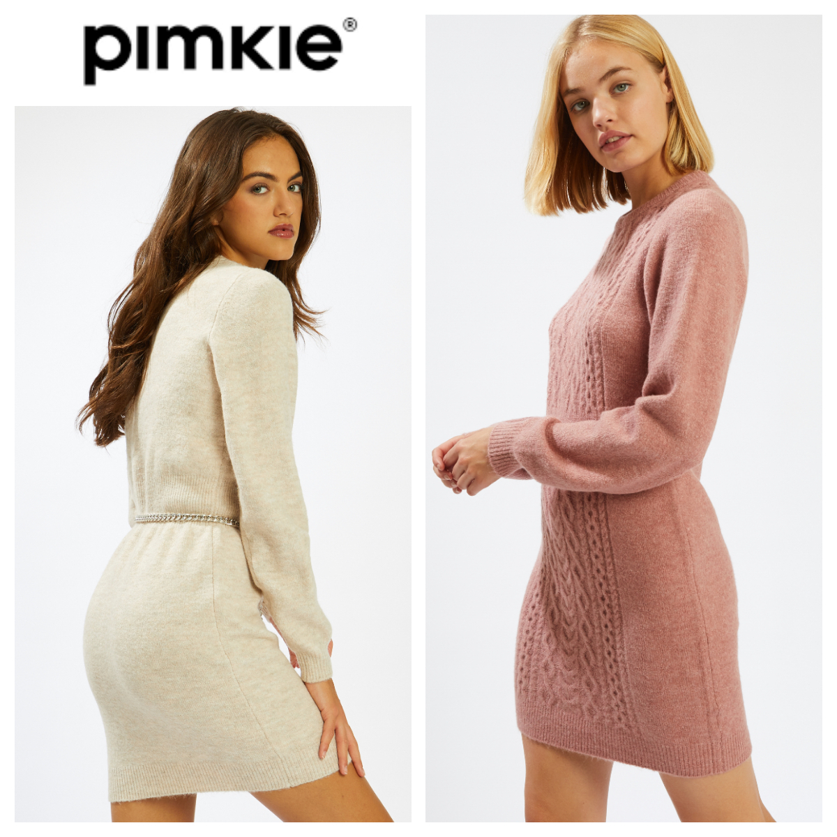 【楽ギフ_包装】 PIMKIE ☆ 長袖ニットワンピース ワンピース 【楽ギフ_包装】 PIMKIE ☆ 長袖ニットワンピース ワンピース