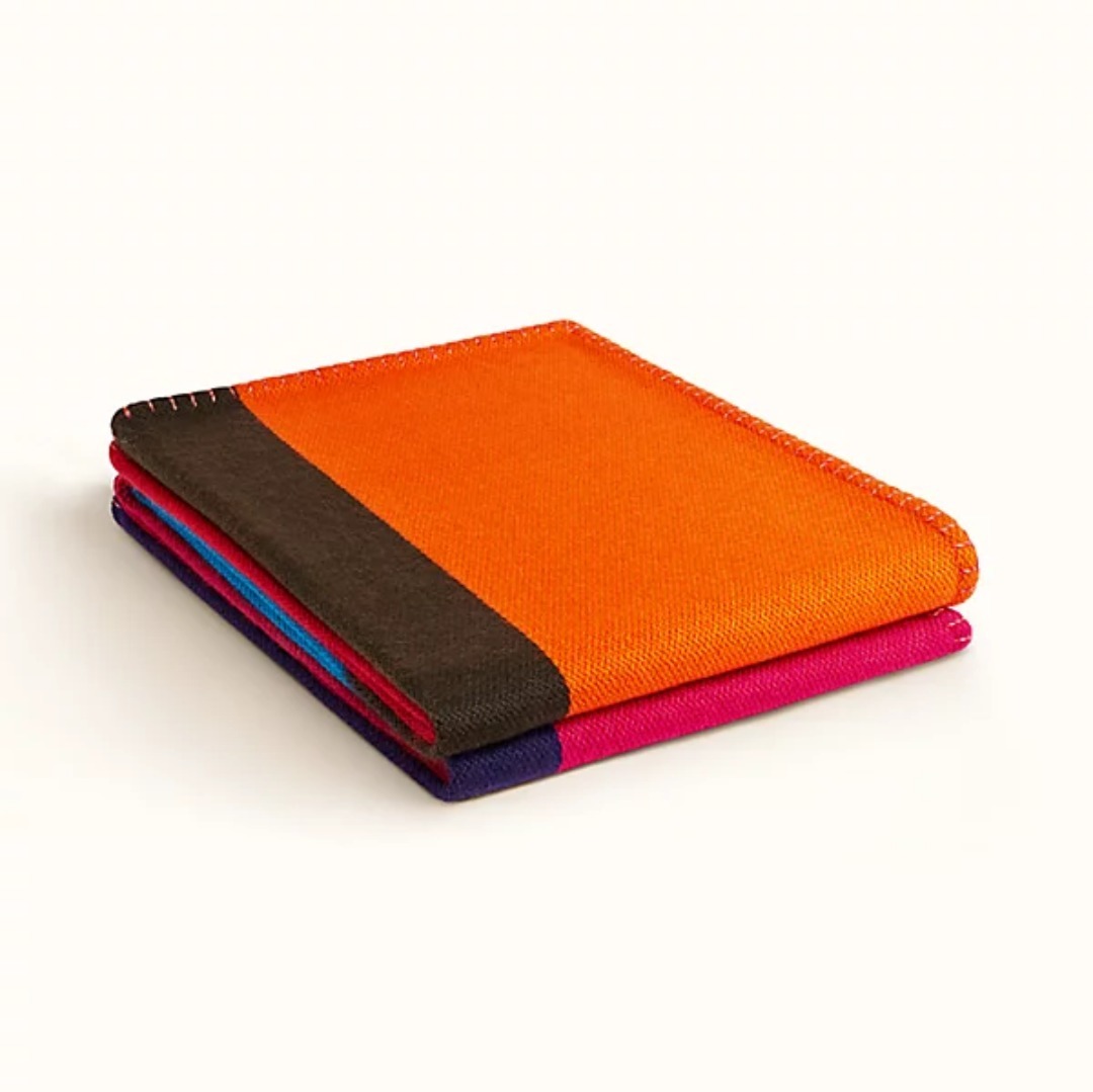 HERMES ブランケット(ひざ掛け) これからの季節に♪エルメス ブランケット Plaid H Dye(16)